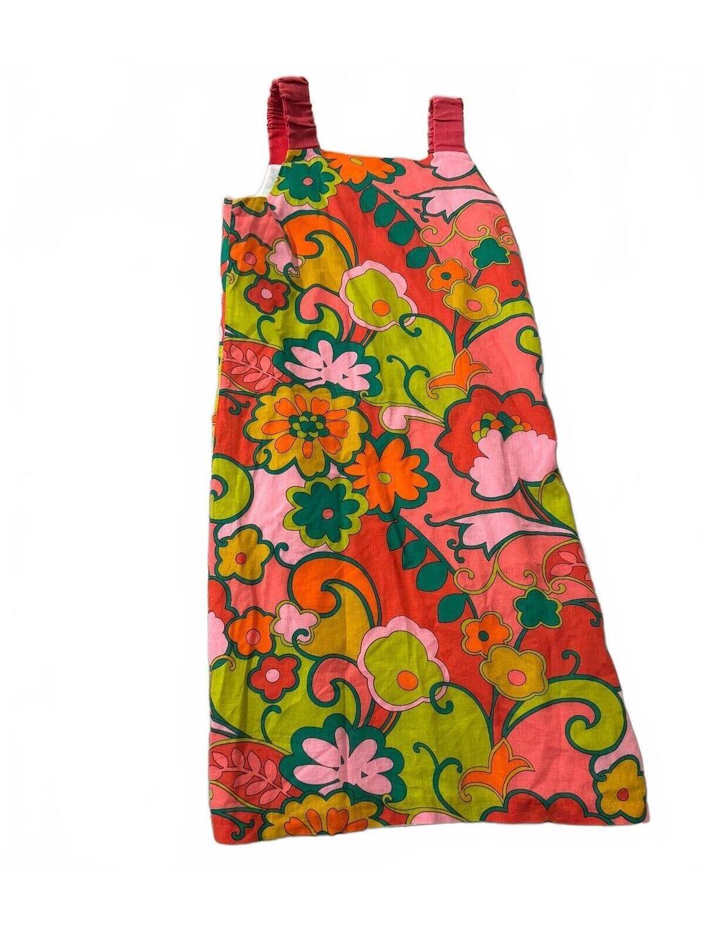 Maggie Breen Dress 16 Girls Tank Hippy Floral Retro Mod Sleeveless Size 16